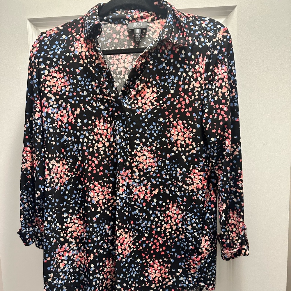 Jones New York Multicolor Floral Top